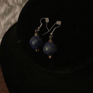 Dark blue earrings